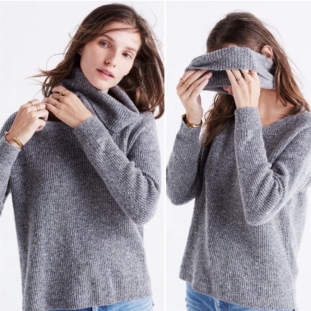 Madewell Wool Convertible Turtleneck Sweater